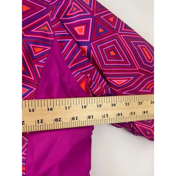 The North Face Girls Large (14/16) Geometric Pattern Hyvent Jacket Pink - Picture 5 of 16
